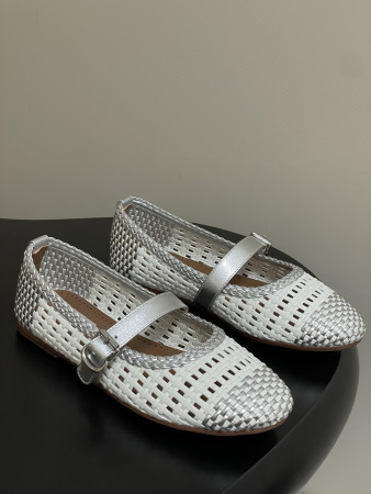 UA Alaïa Hollow Woven Mary Jane Flats(Customized Size 7-10 days production time)