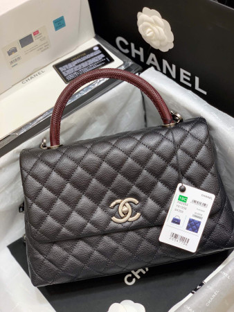 Ch*el coco handle bag medium 28cm