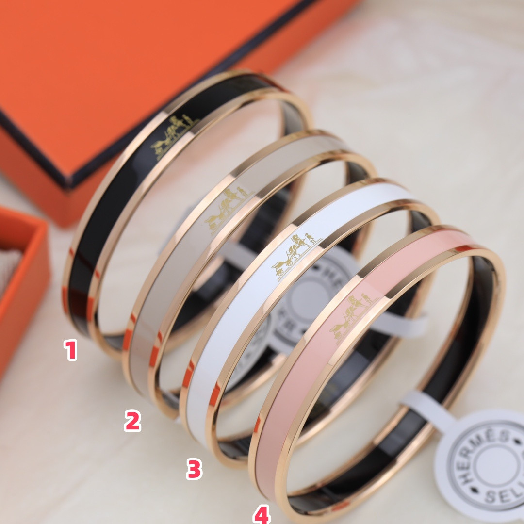 H**mes enamel bracelet(customized products cannot be returned or exchanged)