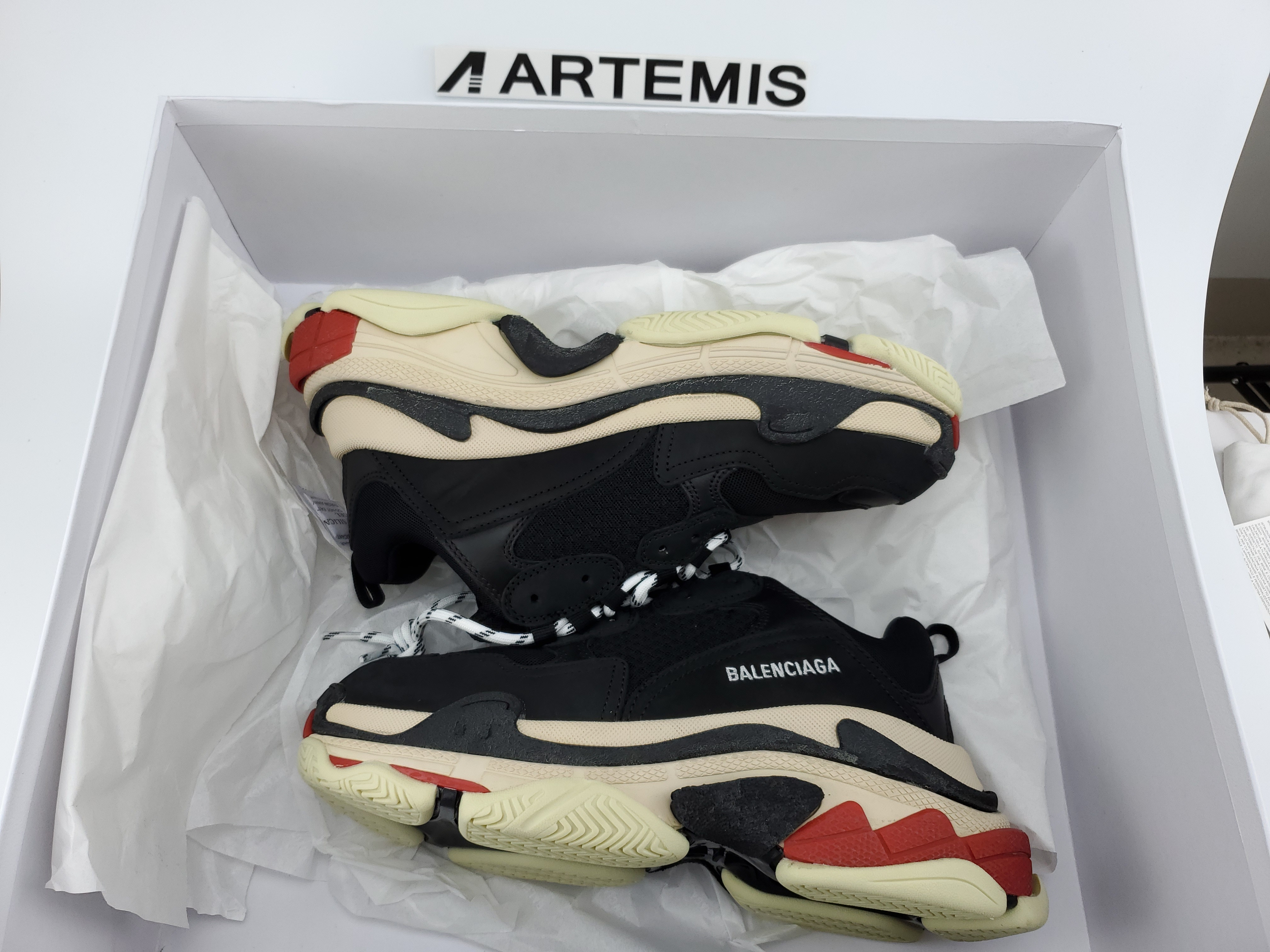 Balenciga Triple S Black White Red (2018 Reissue)
