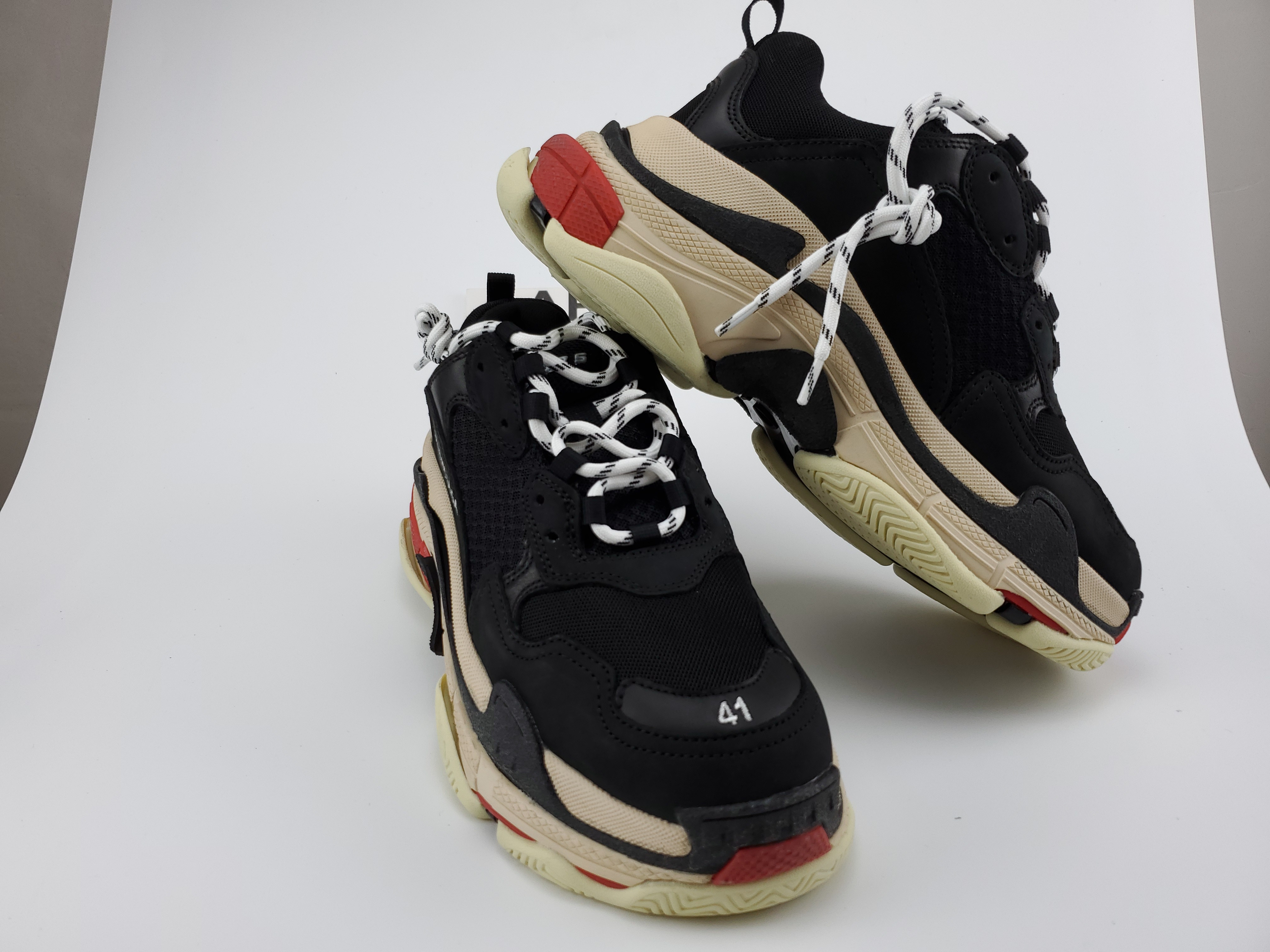 Balenciga Triple S Black White Red (2018 Reissue)
