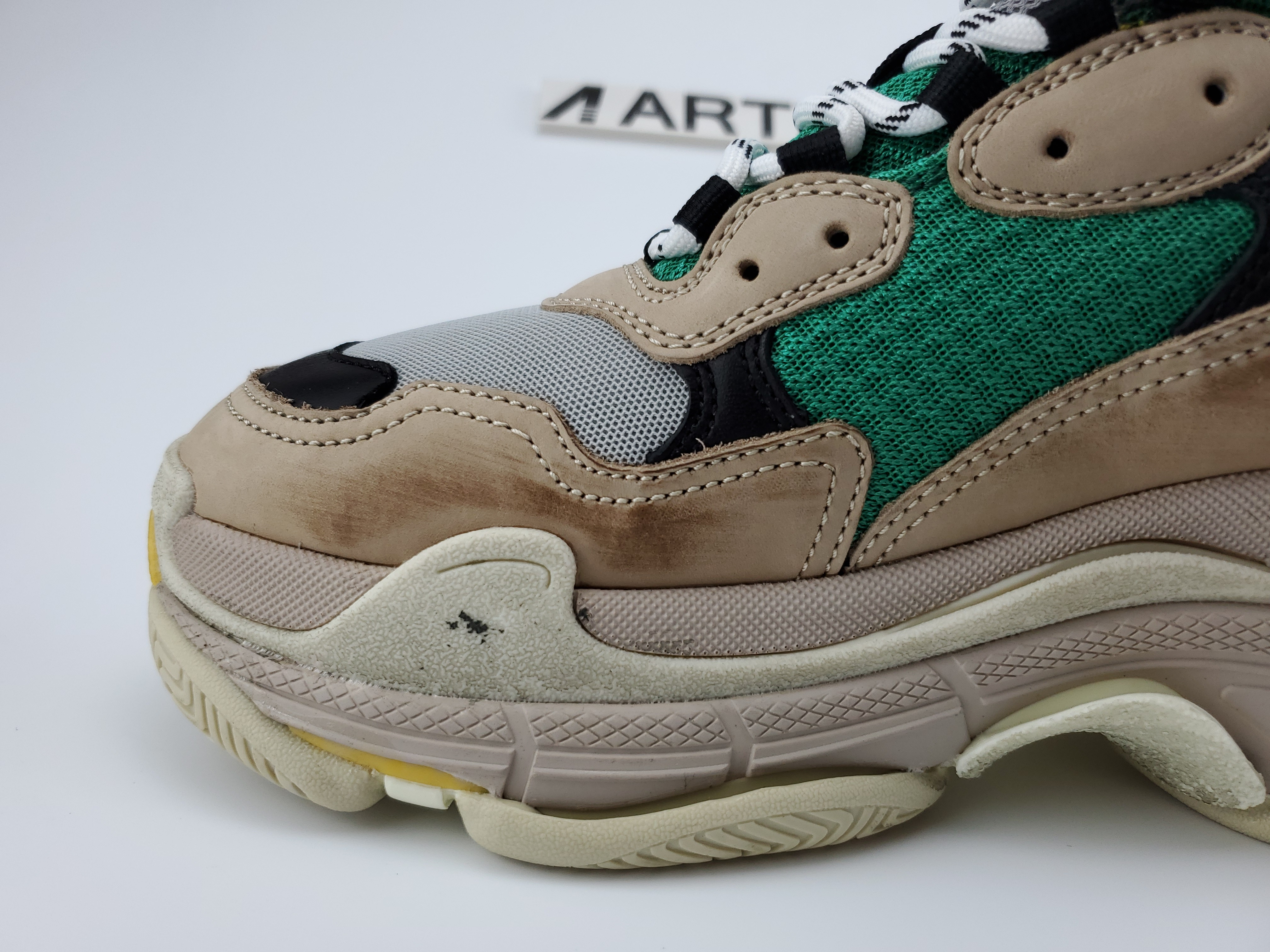 Balenciga Triple S Beige Green Yellow (2018 Reissue)
