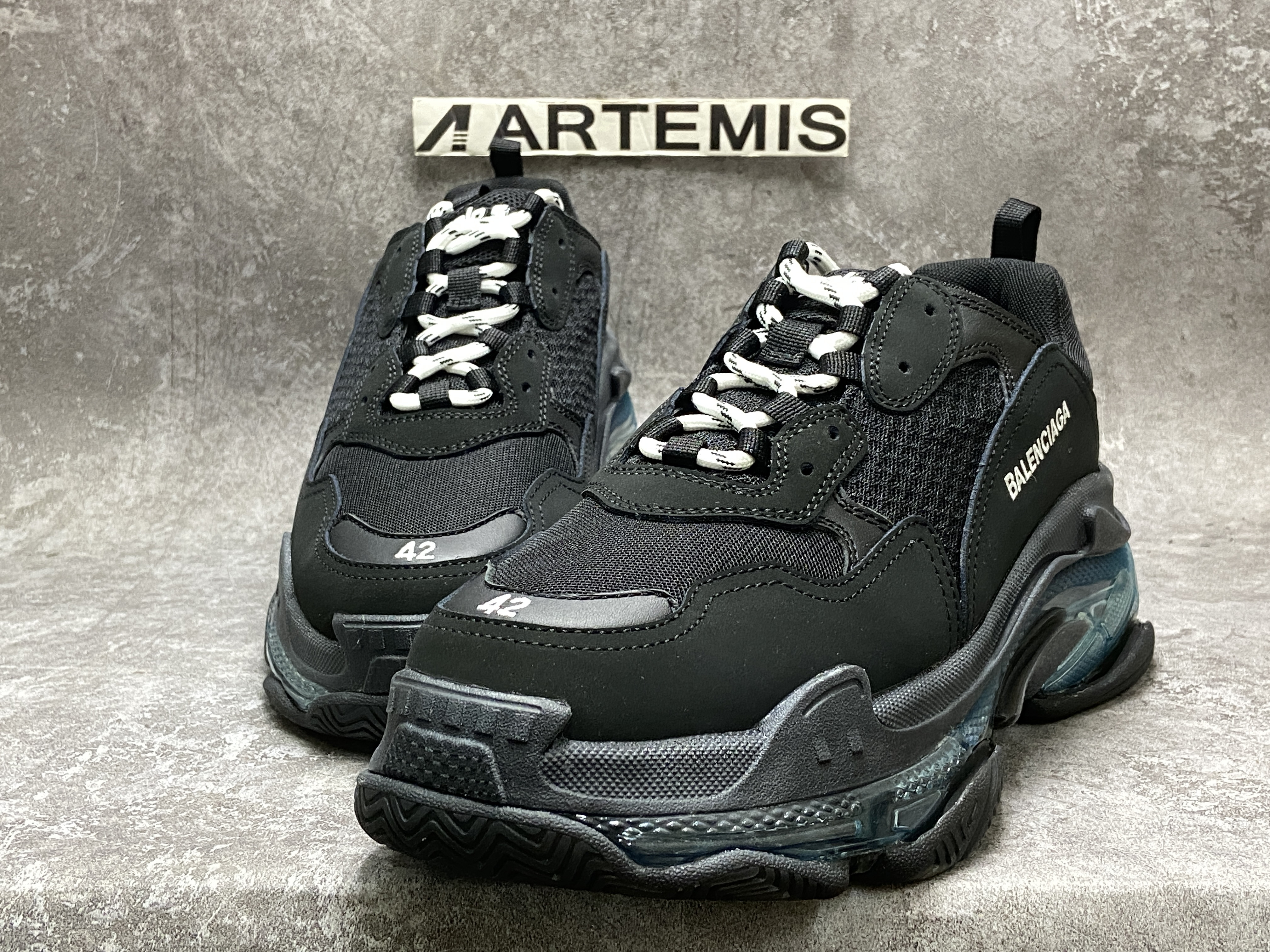 Balenciga Triple S Black Blue