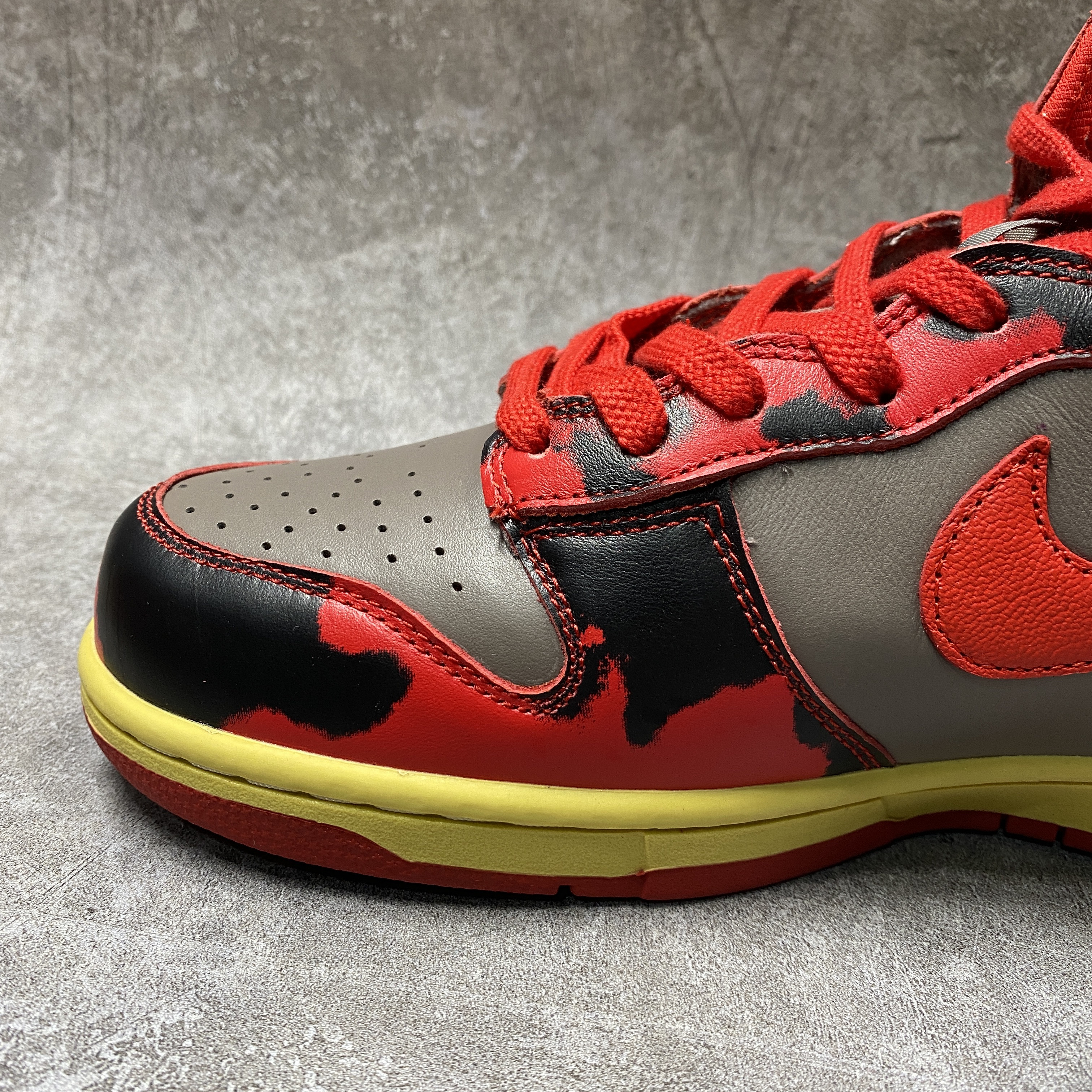 Nike Dunk High 1985 Red Acid Wash