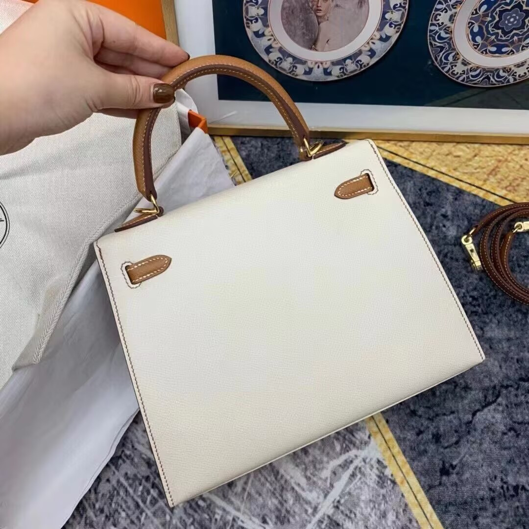HERMÈS Kelly 25 Gold-tone Hardware (Customized, about 20days, no return no exchange)