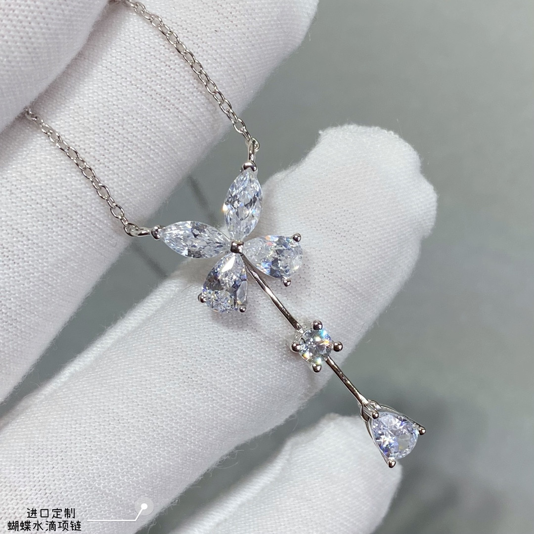 Graff Butterfly Water Drops Necklace