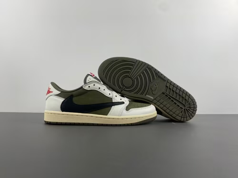 UA Jordan 1 Retro Low OG SP Travis Scott Medium Olive
