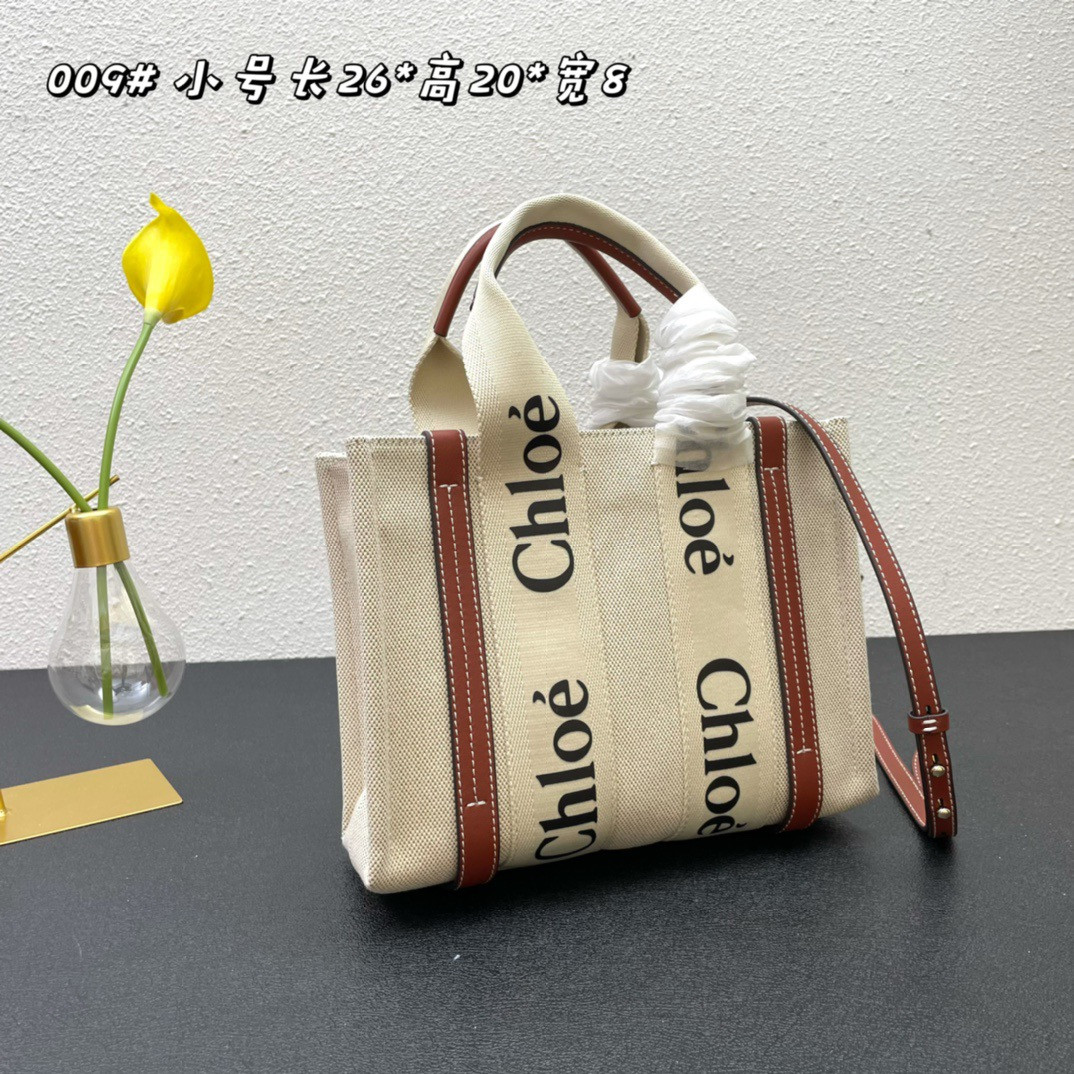 Chloé Woody Tote Bag 26×20×8cm