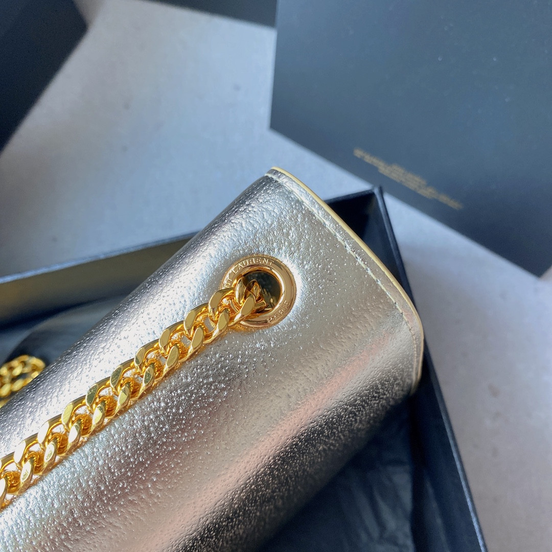 Y*L kate small in metallic leather 20x12x5cm