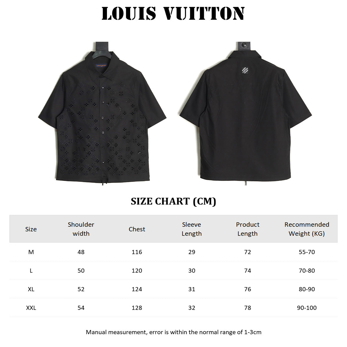 l0*is V*t0n lv 25ss short-sleeved shirts