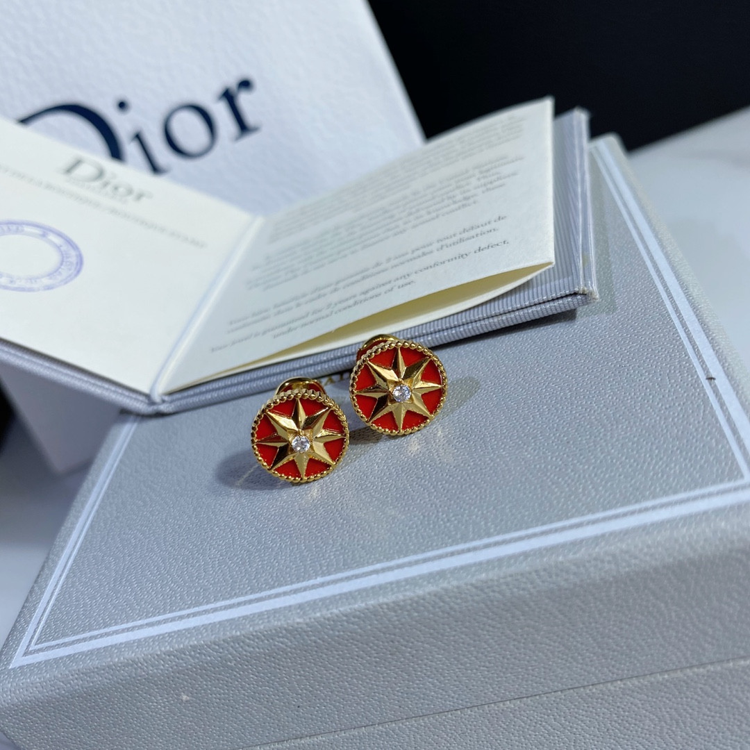 D*or compass stud earrings