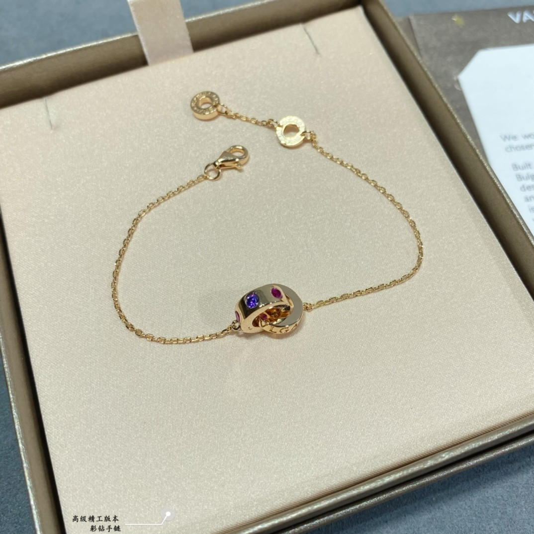 b*l*ai colored Di*m*nd bracelet