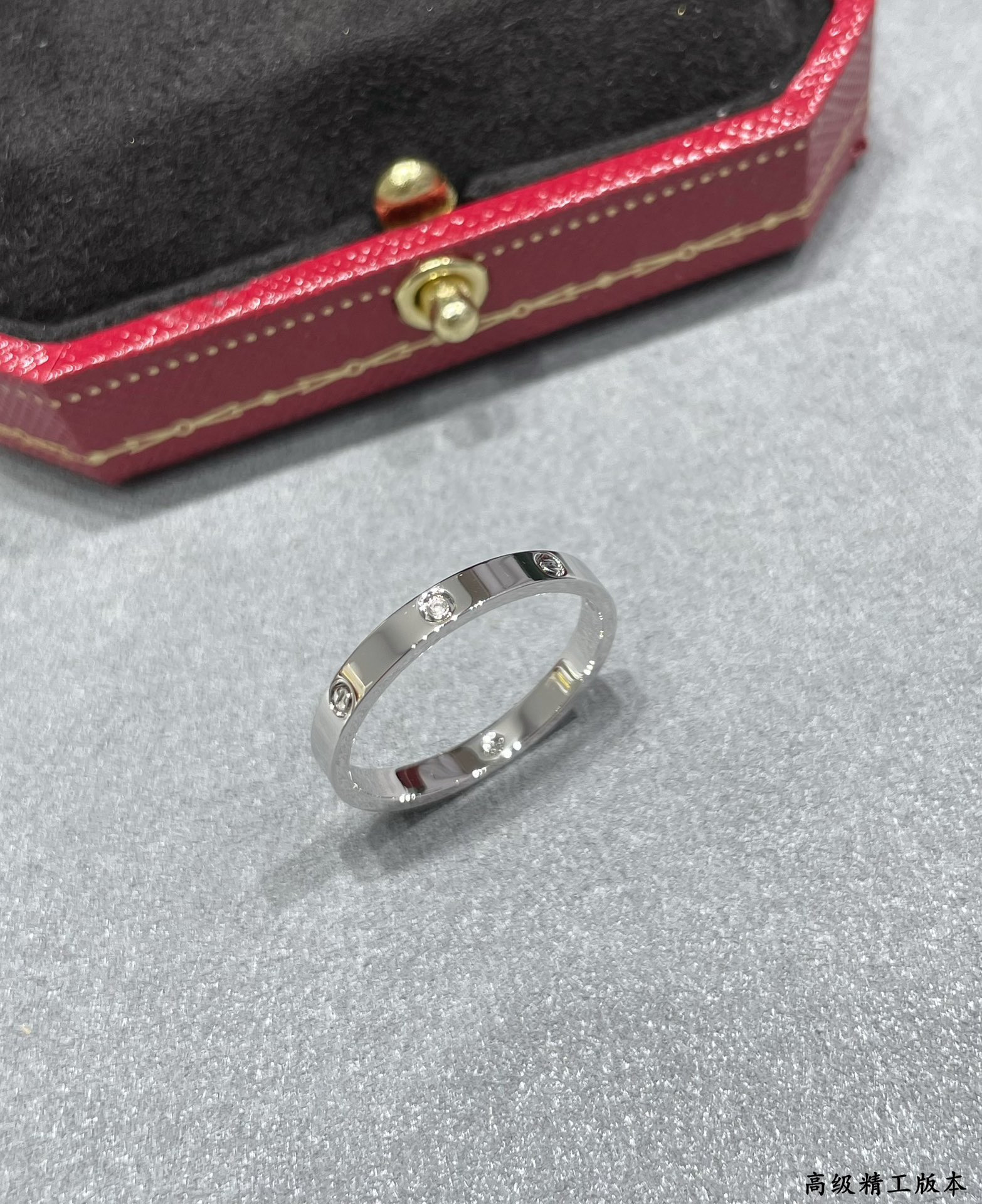 ca*t*er narrow version four Di*m*nd love ring