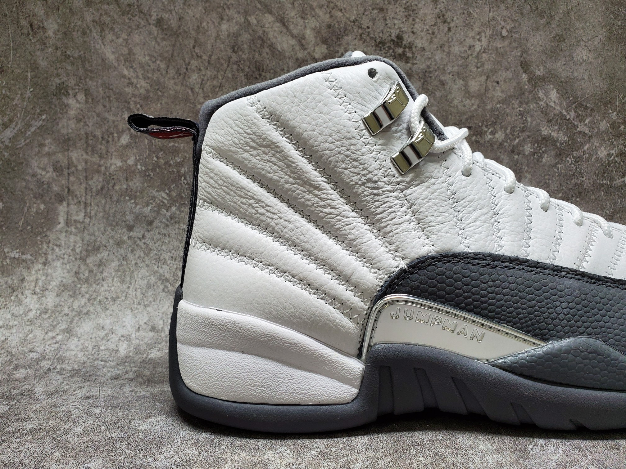Air Jordan 12 Retro White Dark Grey