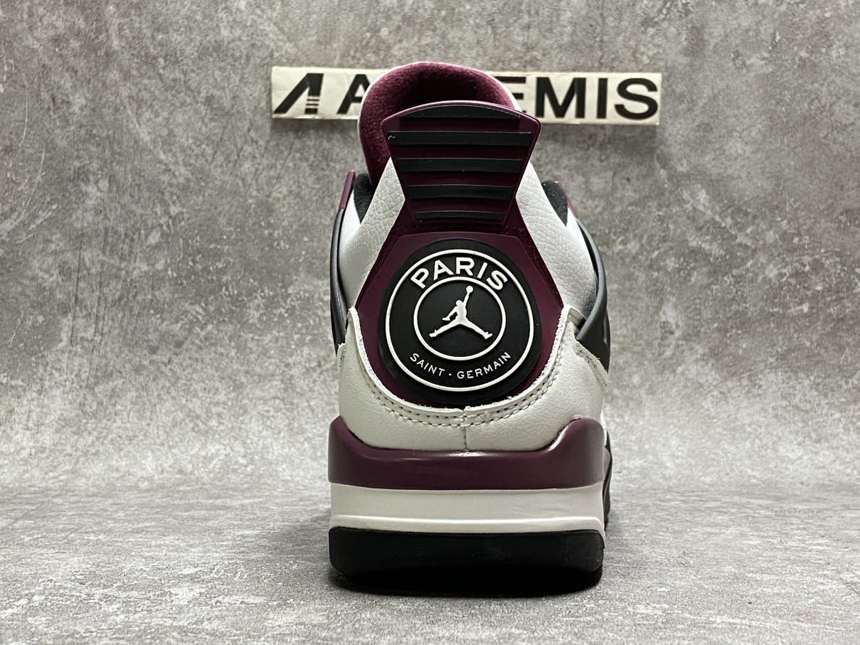 Air Jordan 4 PSG Neutral Grey Bordeaux