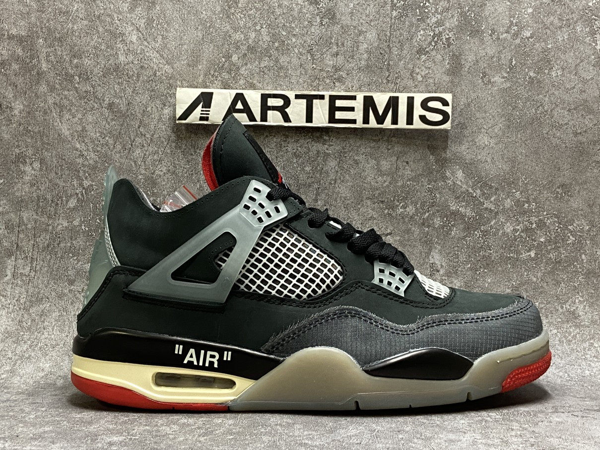 Air Jordan 4 X Off White Bred