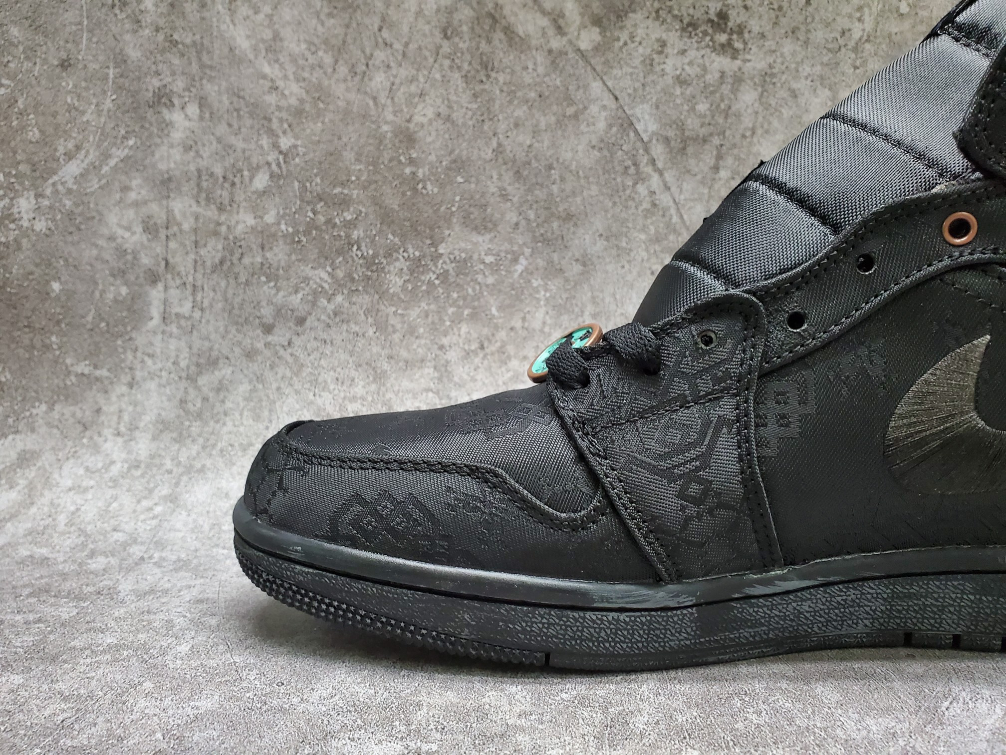 Air Jordan 1 Mid Edison Chen Black Clot