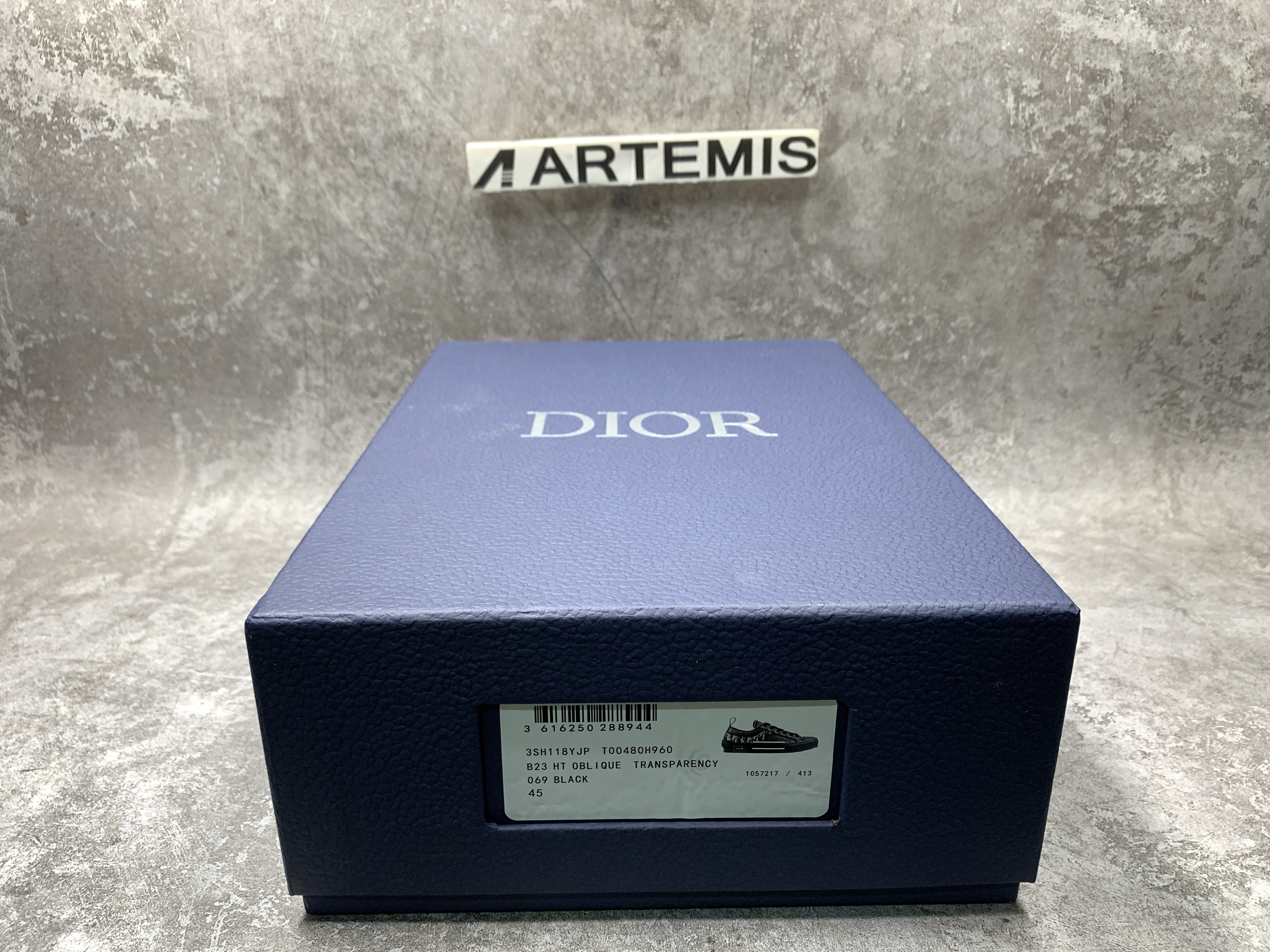 D*or b23 low top canvas oblique black