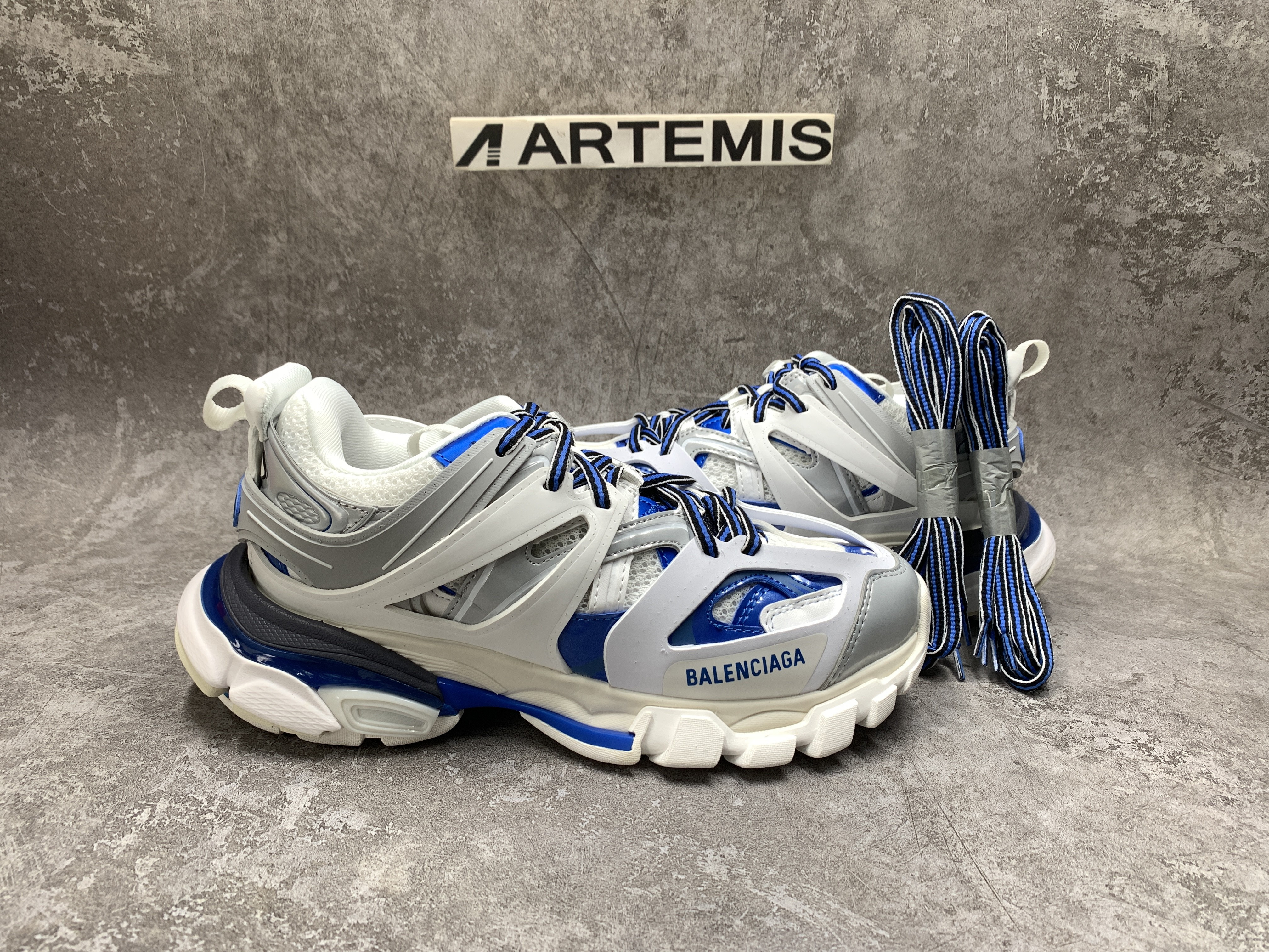 Balenciga Track White Blue