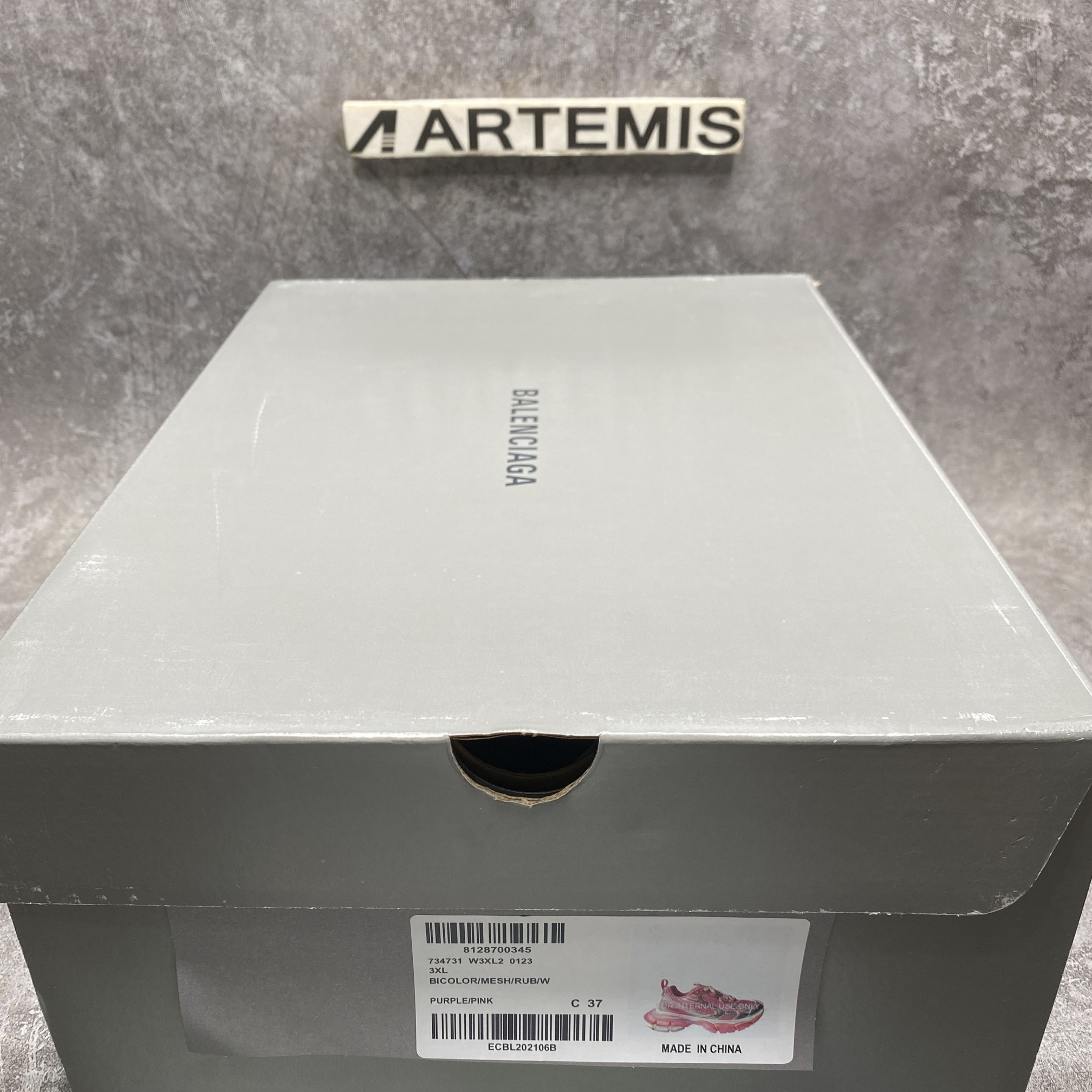 Balenciga 3XL Sneaker Worn Out Pink Silver