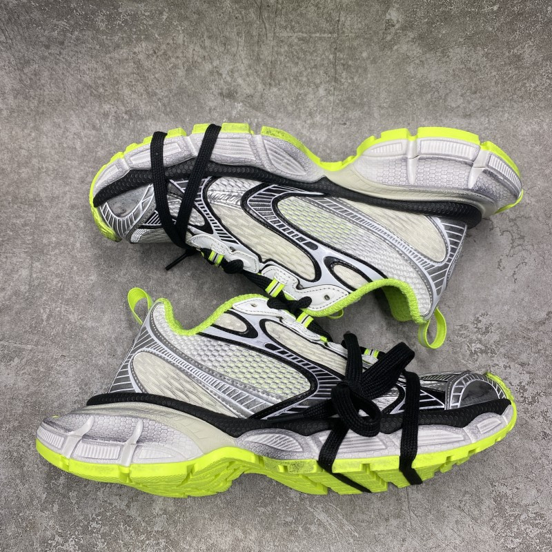 Balenciga  3xl Sneakers In Silver Green