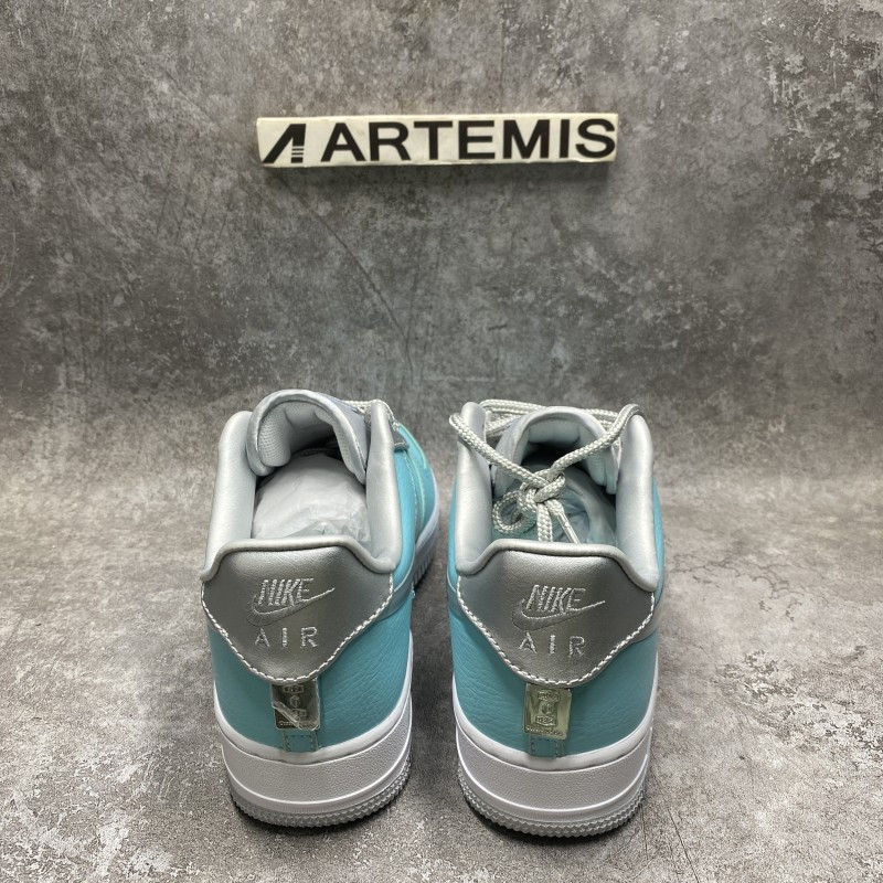 Nike Air Force 1 low Blue Silver