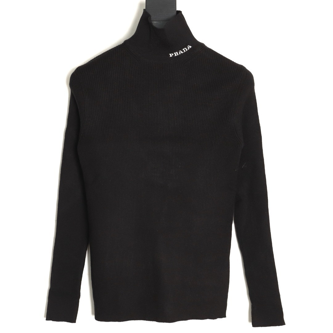 Pra*a 22fw high collar base knitting sweaters