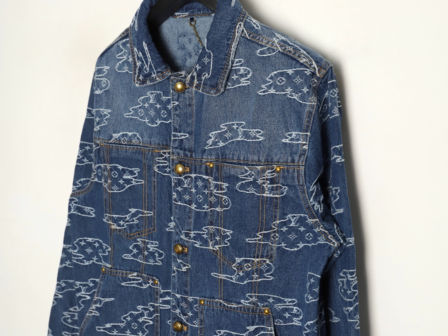 l0*is V*t0n 25fw denim jacket suit