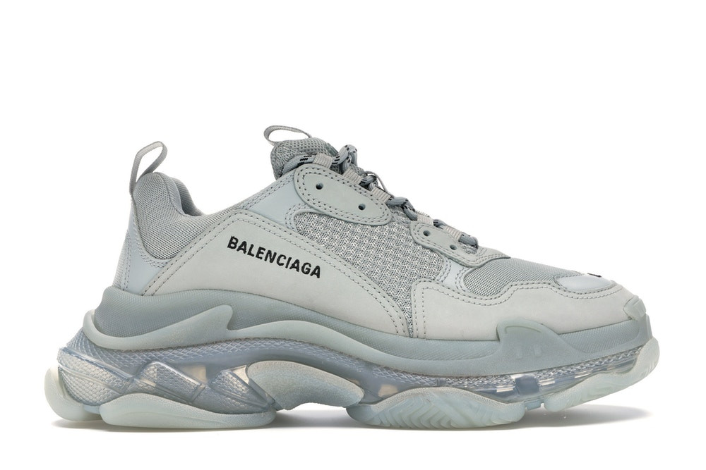 Balenciga Triple S Clear Sole Grey