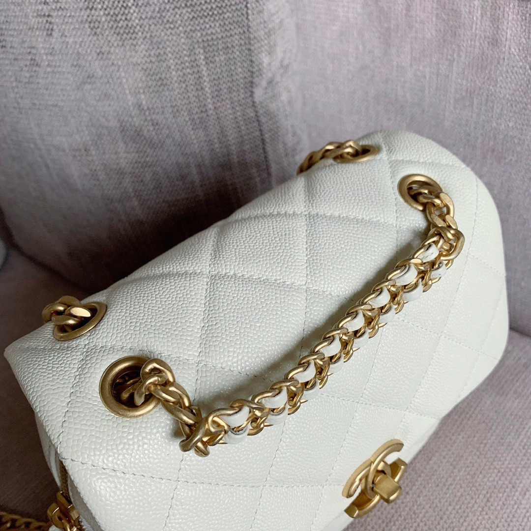 Ch*el ado backpack in white
