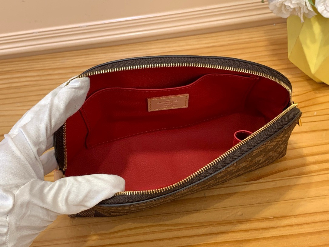 LV Damier Ebene Cosmetic Pouch GM 22×15×6CM