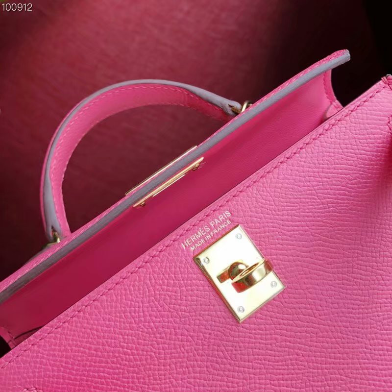 H**mes epsom handmade kelly mini 19