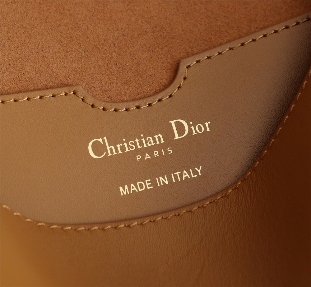 large D*or bobby bag caramel box calfskin