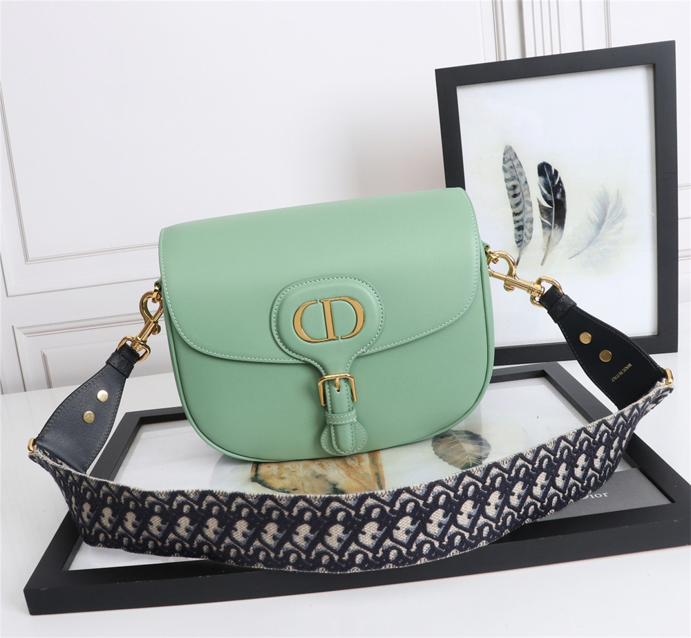 large D*or bobby bag green box calfskin