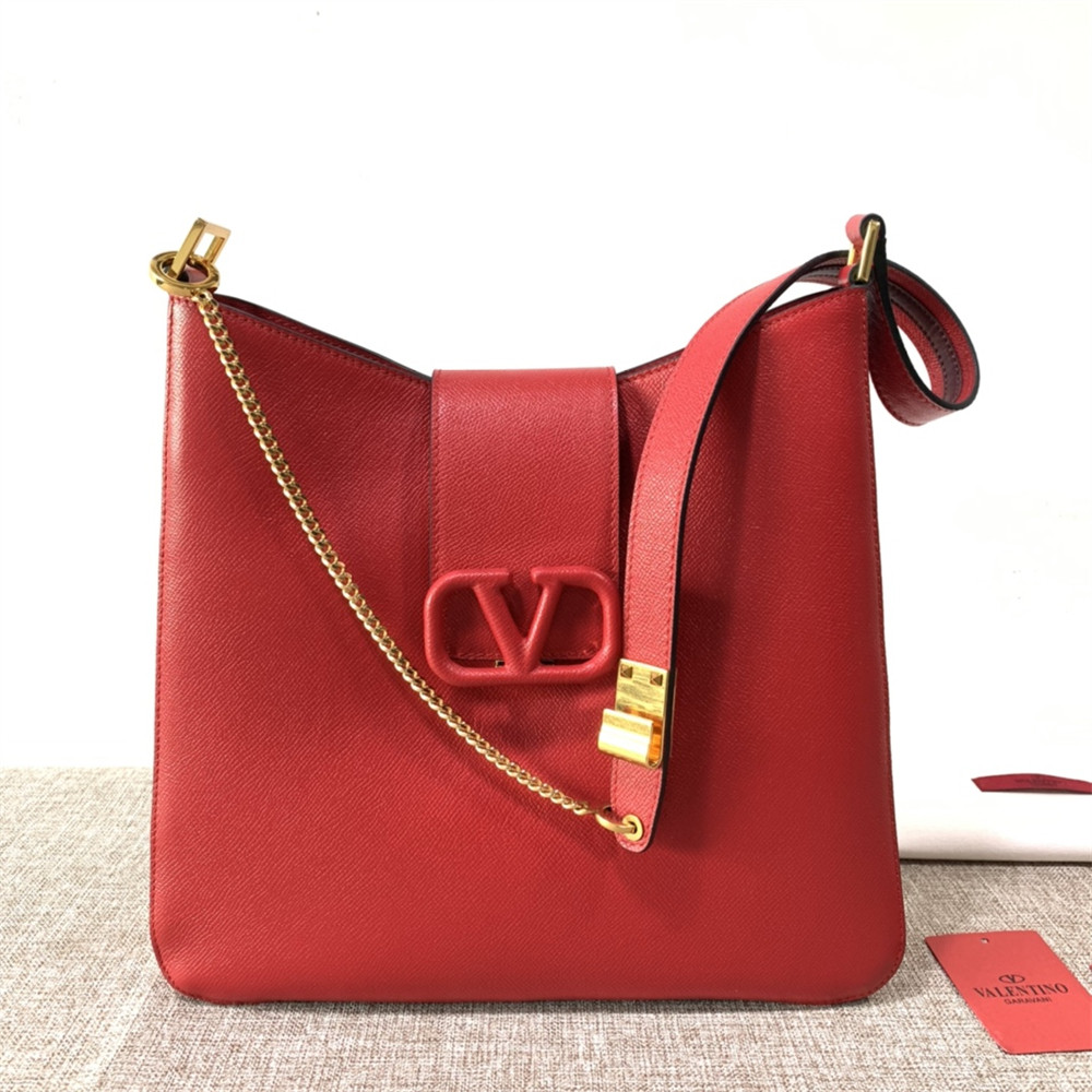 Va1e*ntin0 garavani vsling hobo bag red