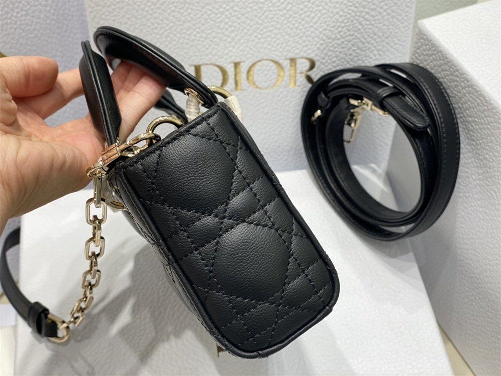 D*or mini lady d-joy bag black 16 x 9 x 5 cm