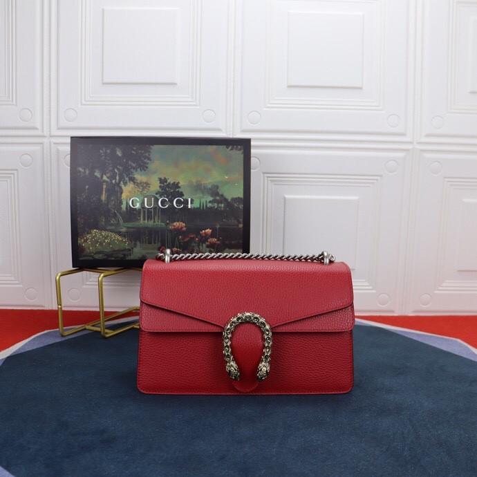 G*u*i dionysus small shoulder bag red 28x18x9cm