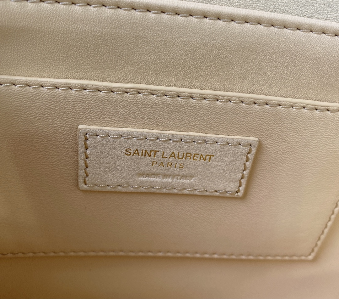 y*l solferino medium satchel in box Sa**t Lau*nt 9.1 x 6.3 x 2.4 inches