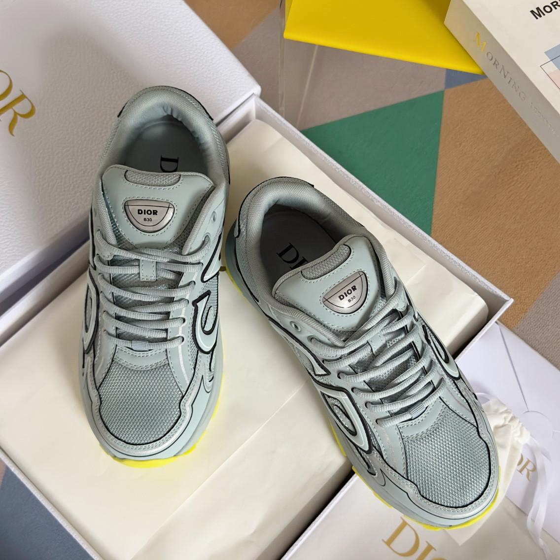 ua D*or b30 sneaker blue mesh and technical fabric