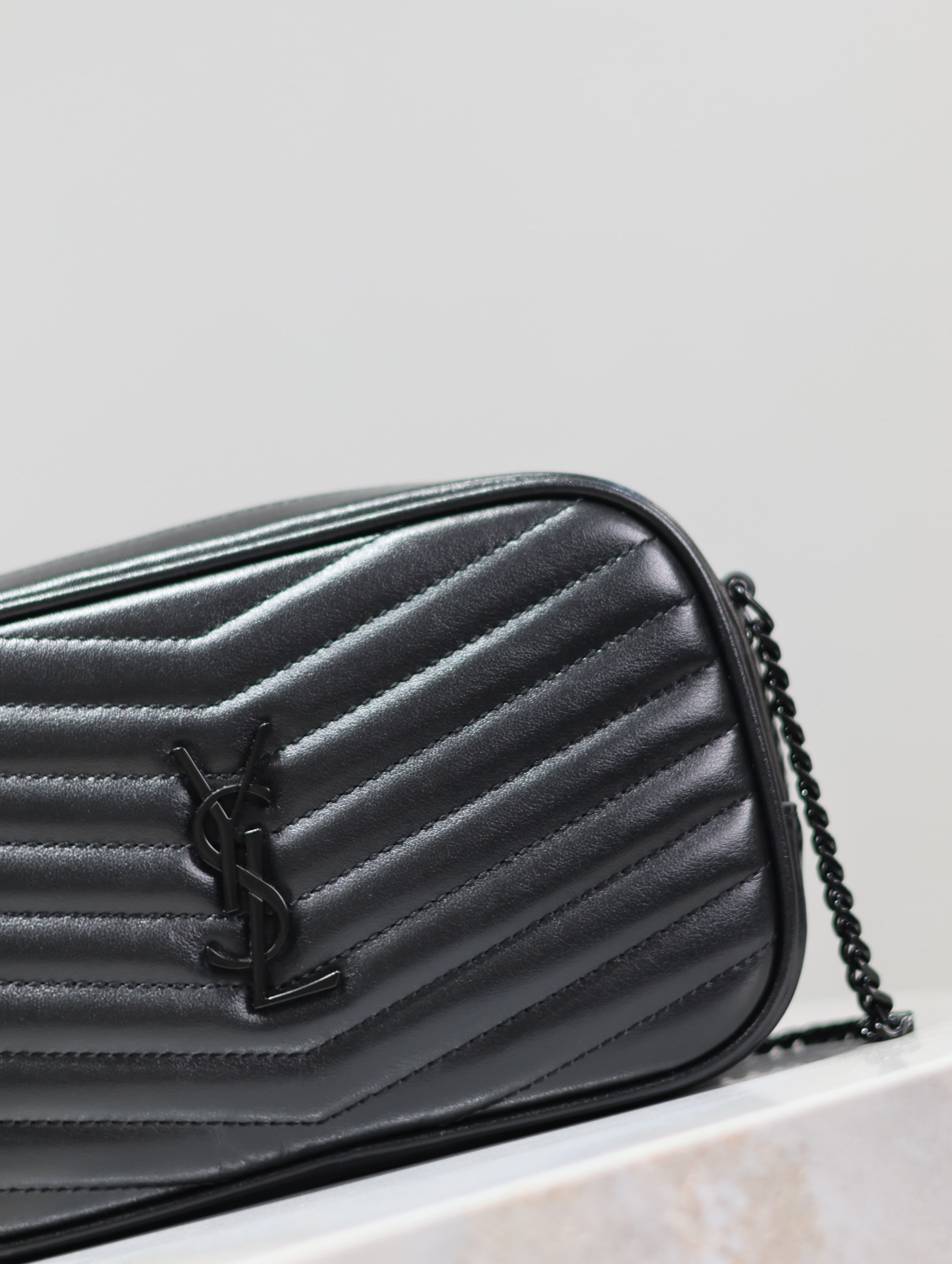 Y*L mini lou in quilted leather 7.5 x 4.1 x 2 inches