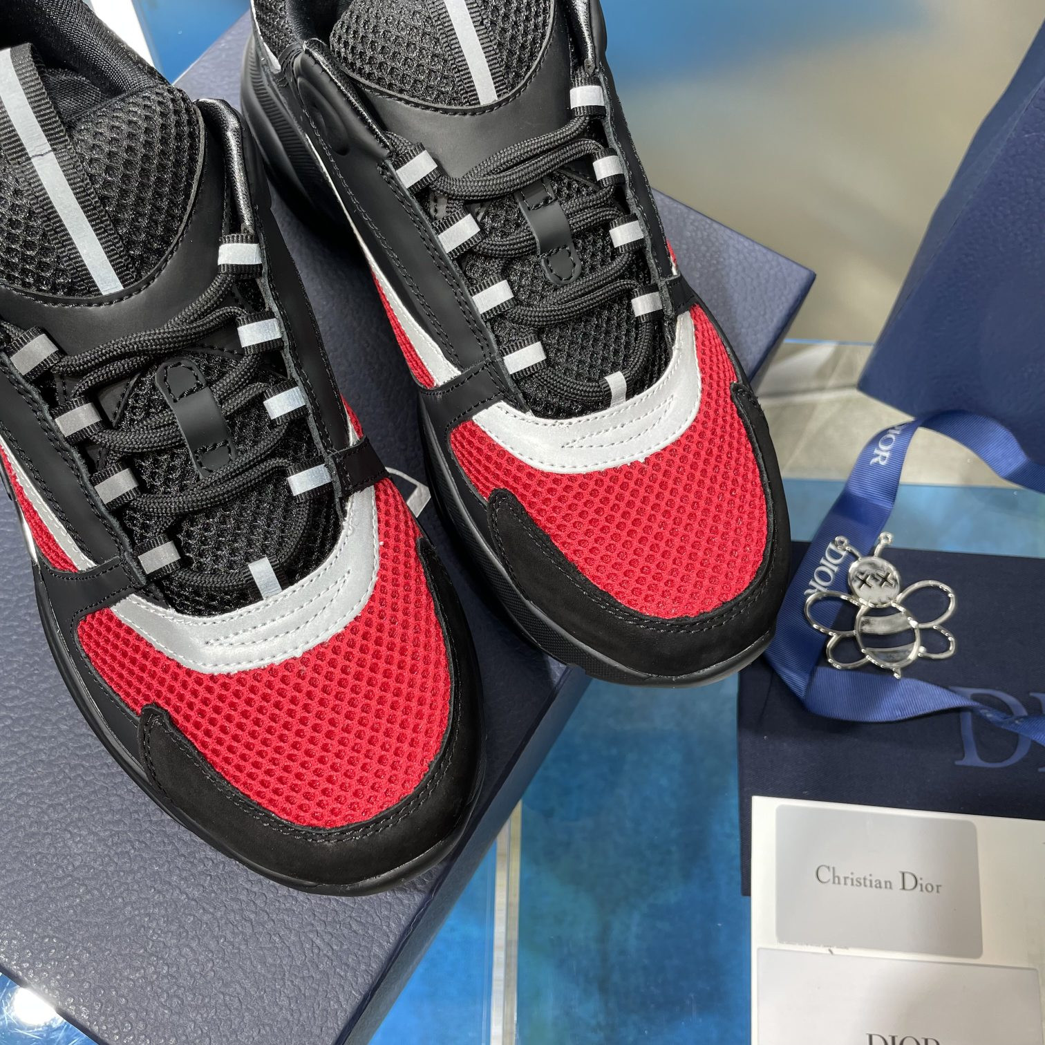 ua D*or b22 black and red sneaker
