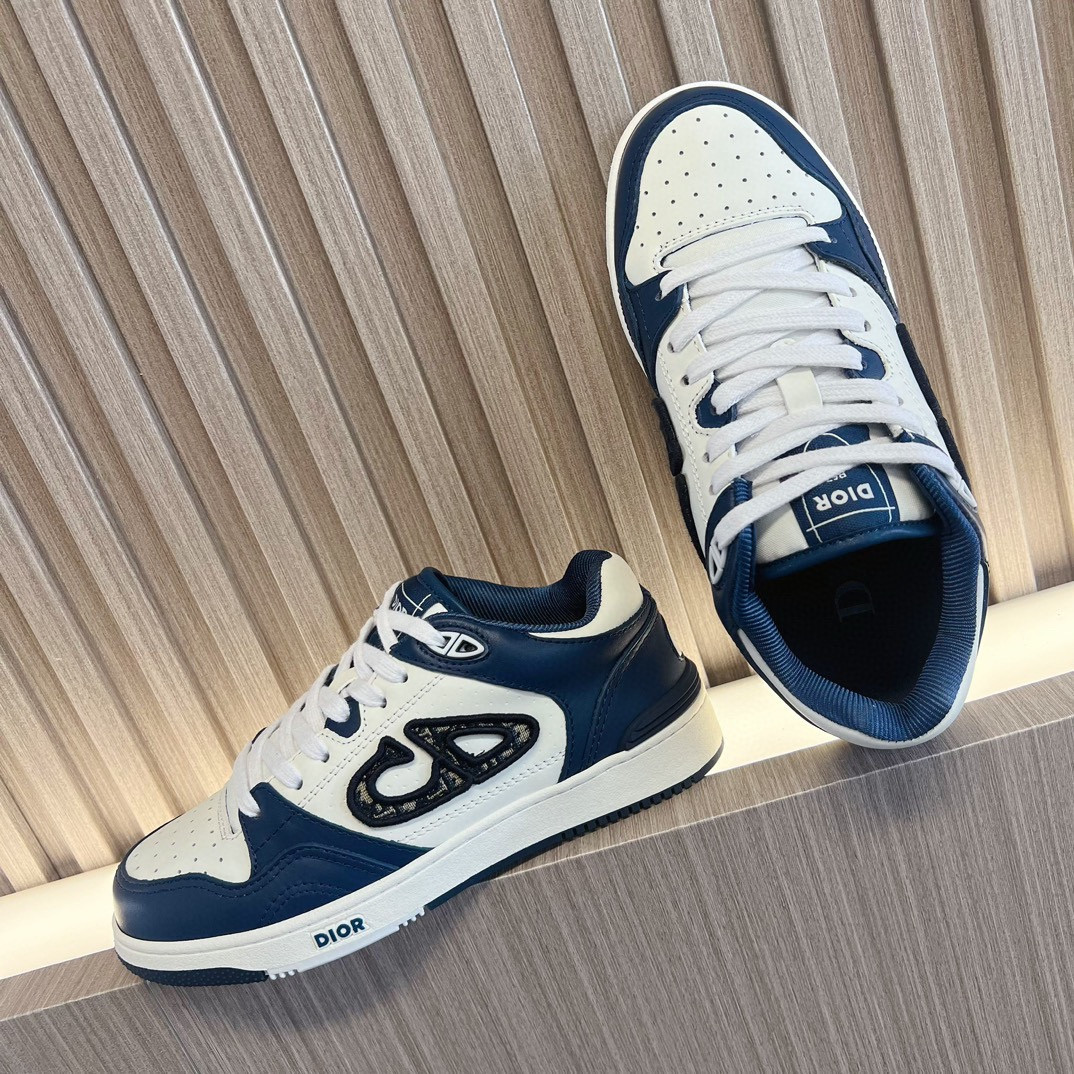 ua D*or b57 low-top sneaker navy blue and white