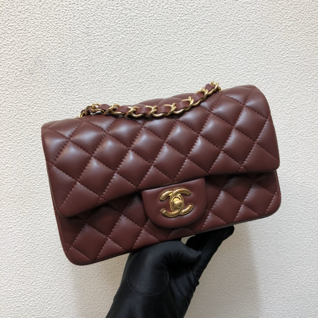 Ch*el mini flap bag 12 × 20 × 6 cm