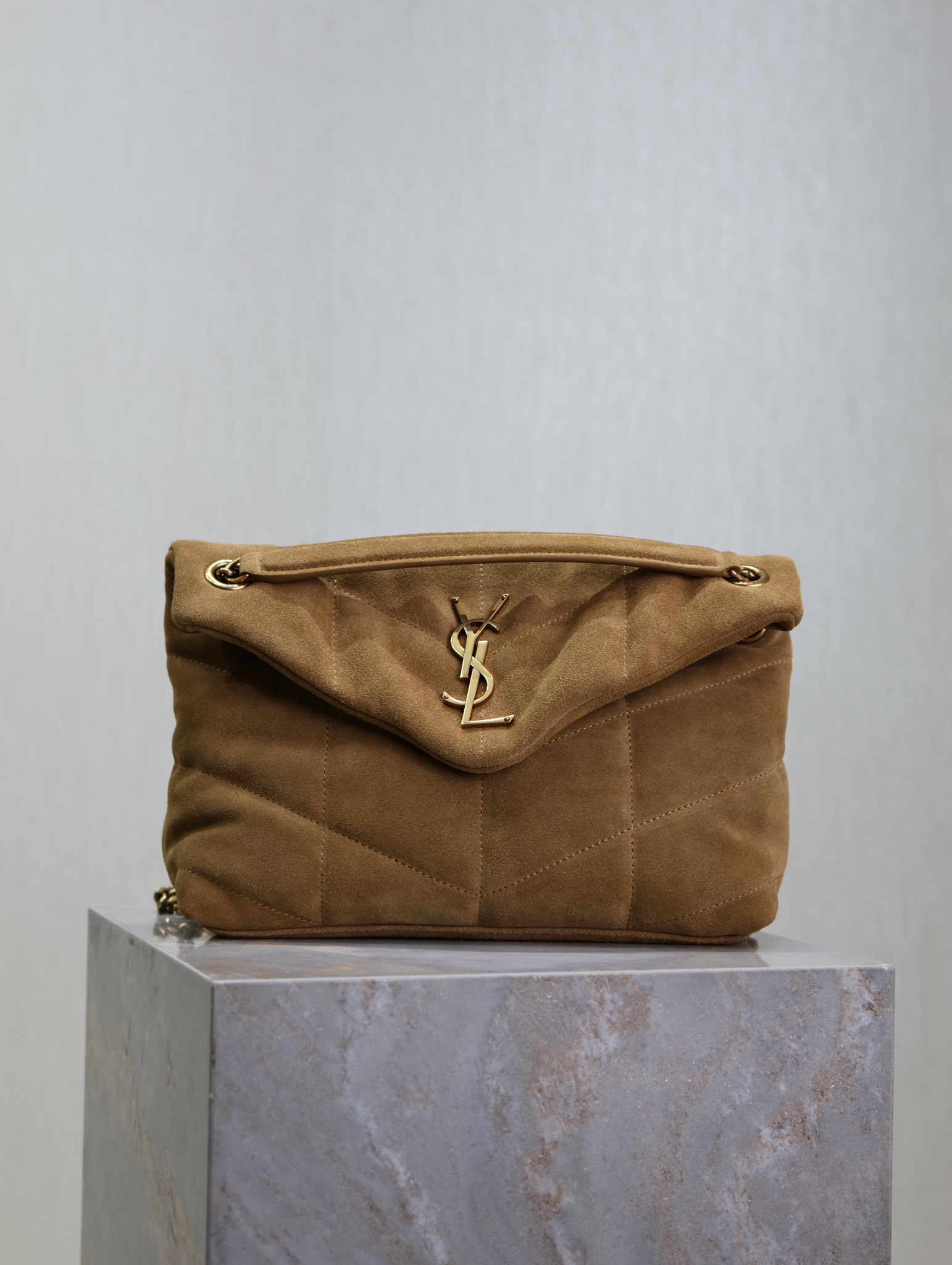 Y*L loulou small puffer (suede) 29 x 17 x 11cm