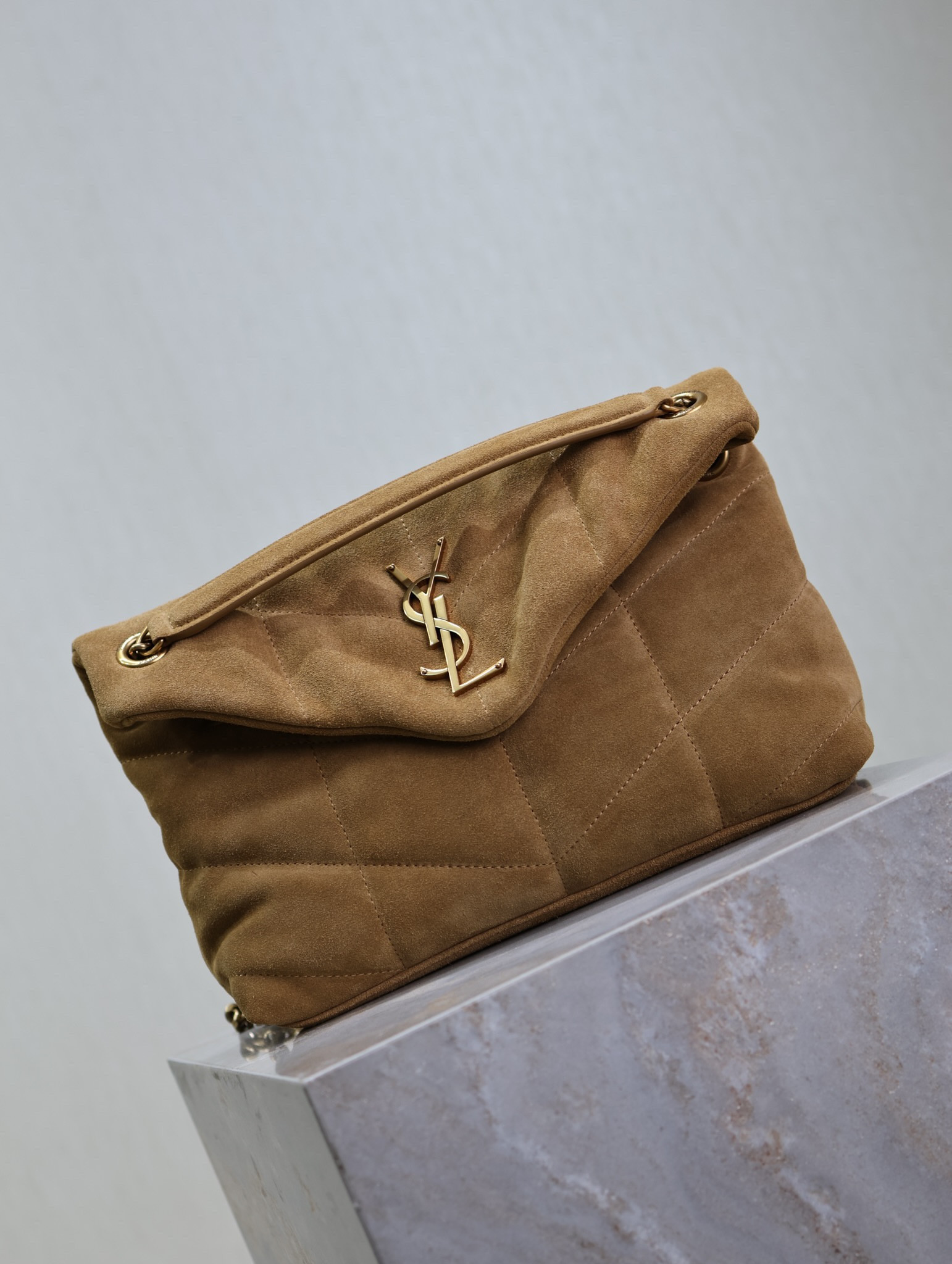Y*L loulou small puffer (suede) 29 x 17 x 11cm