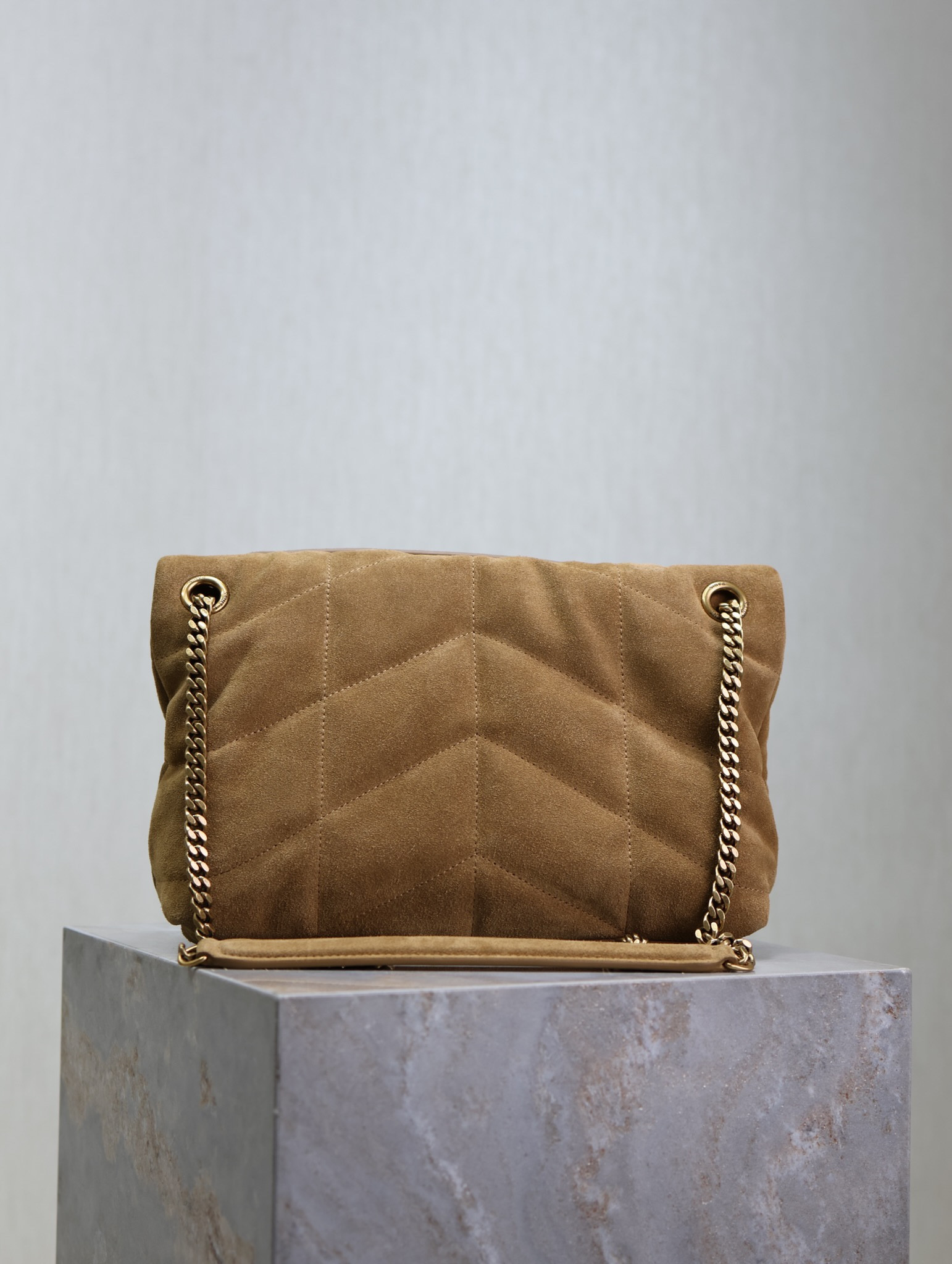 Y*L loulou small puffer (suede) 29 x 17 x 11cm