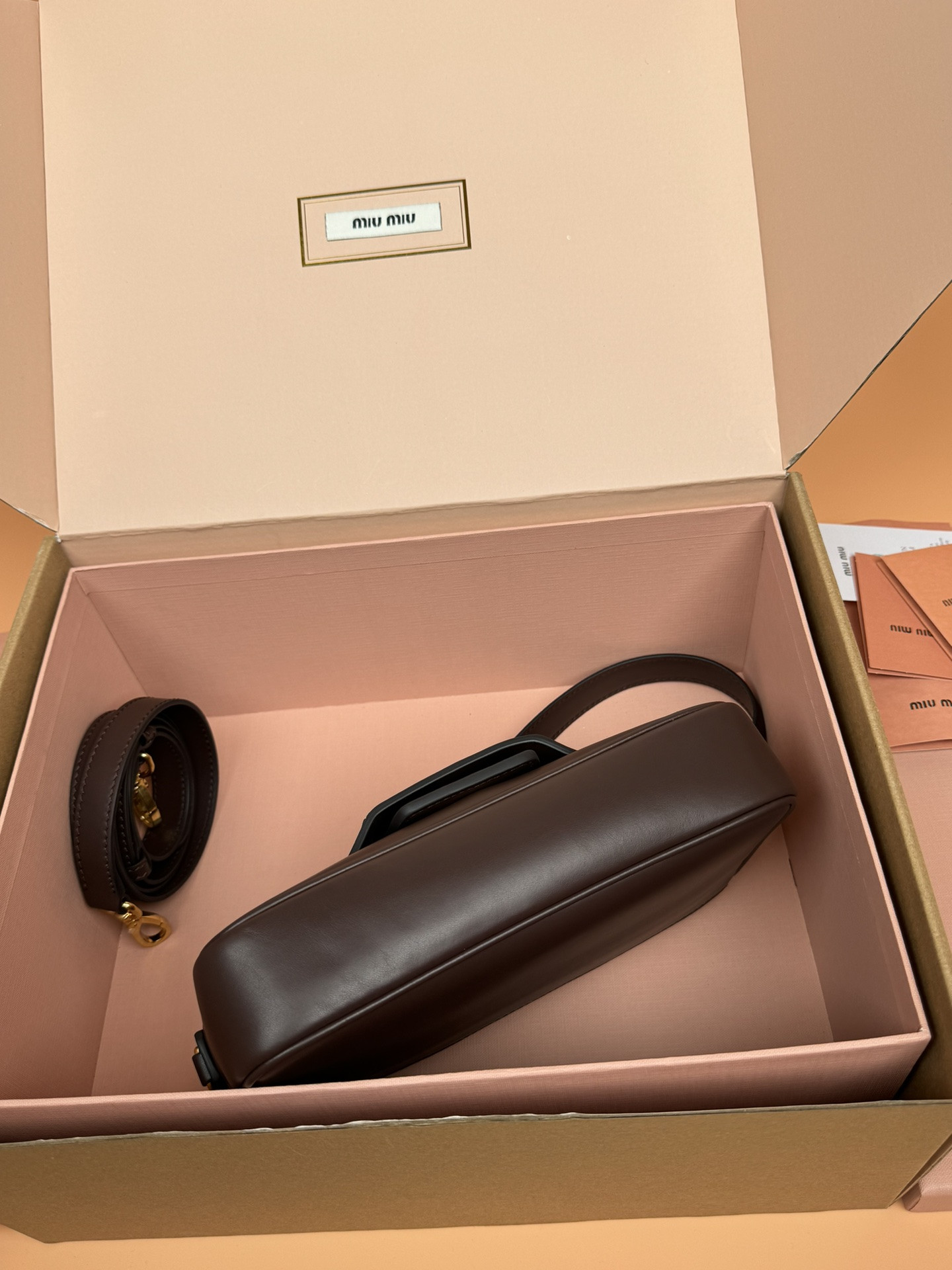 Miu Miu Penny Leather Bag  23×13.5×5cm