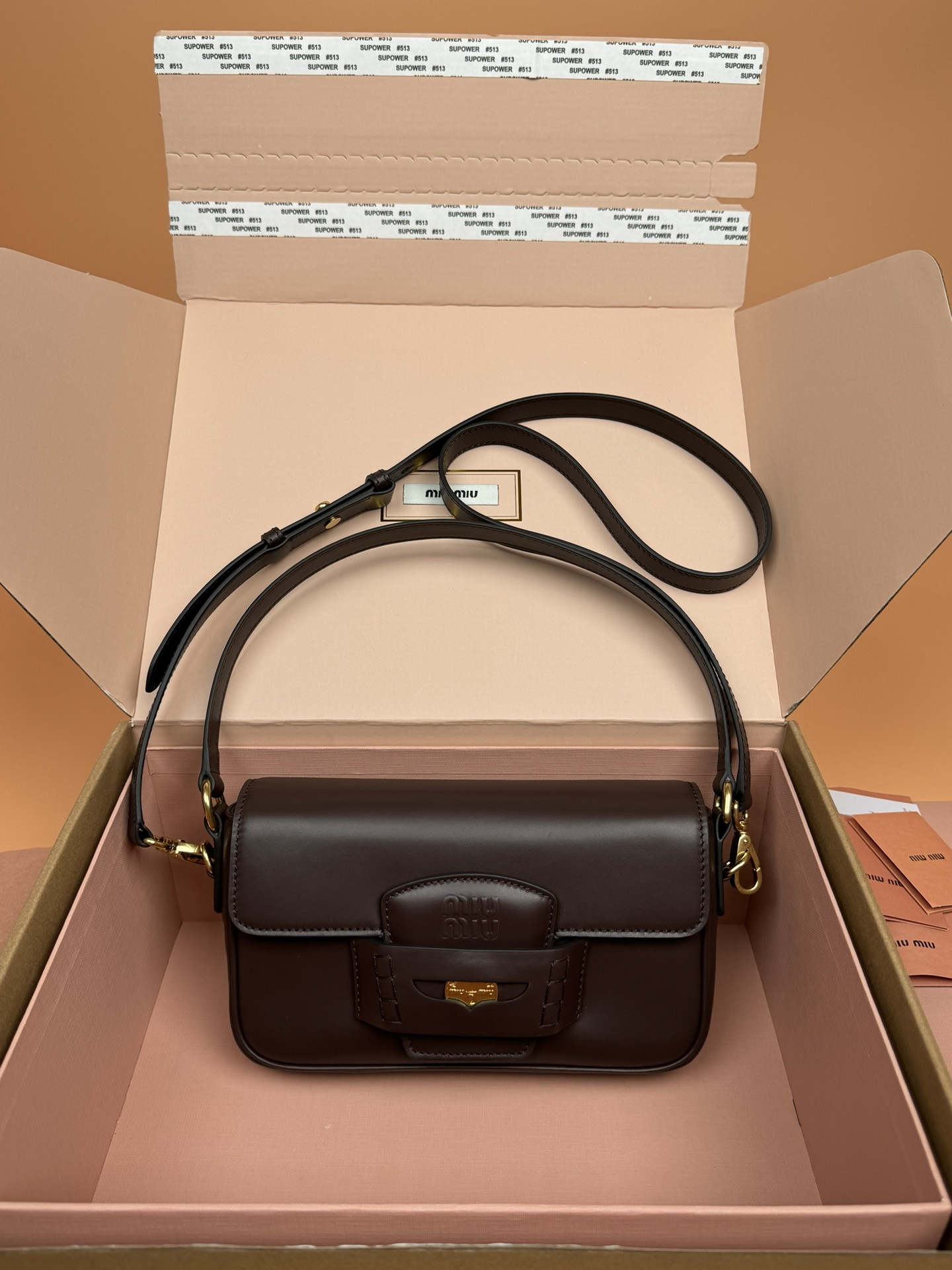 Miu Miu Penny Leather Bag  23×13.5×5cm