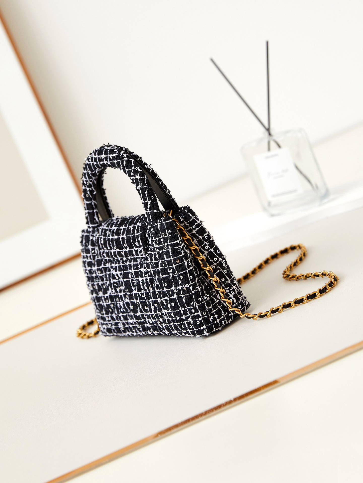Ch*el 23k kelly 19x13x7cm