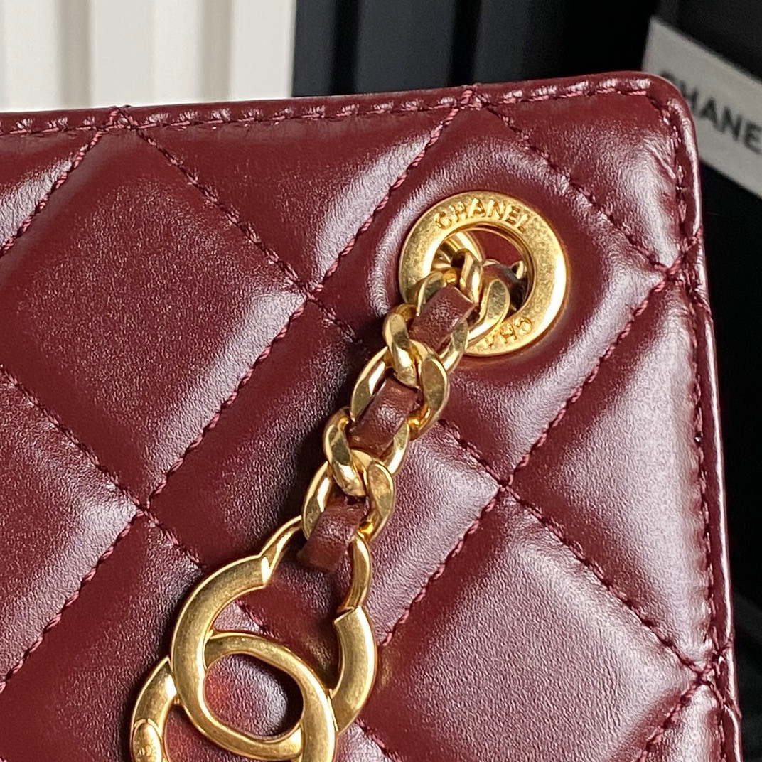 Ch*el 24k handbag 16×21×7cm